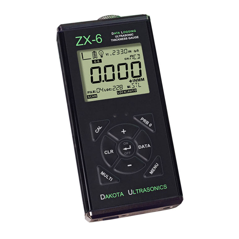 美國DAKOTA ULTRASONICS ZX-6DL超聲波測厚儀,ZX-6DL測厚儀,ZX-6DL厚度測量儀