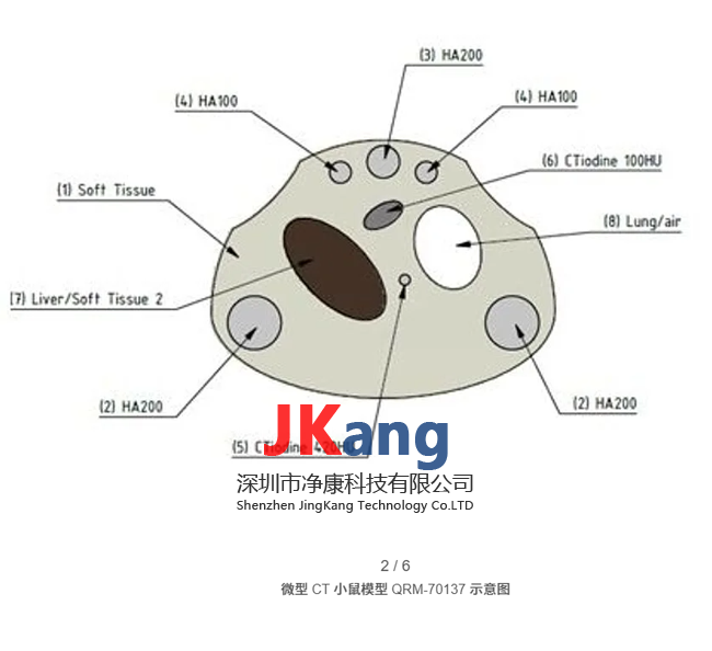 QRM-Micro-CT Mouse Phantom小動物模體,Micro-CT Mouse 小鼠模體